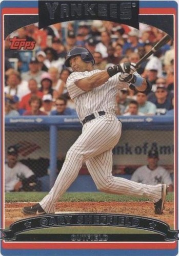 1990 Topps - #718 Gary Sheffield ERROR -- PINK DOT -- EXTREMELY