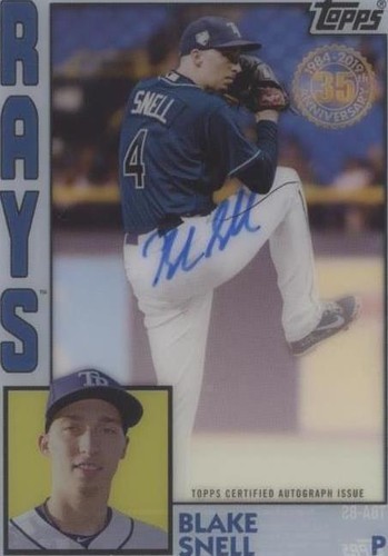 2019 Topps Clearly Authentic Autographs - Blake Snell #TBA-BS
