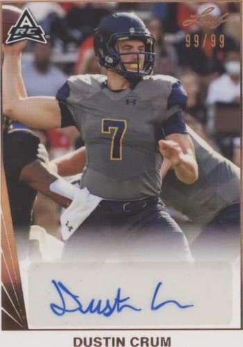 2021 Leaf Memories Dustin Crum #BA-DC1