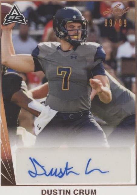 2021 Leaf Memories Dustin Crum #BA-DC1