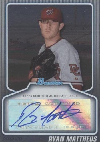 2010 Bowman Draft Picks & Prospects - Ryan Mattheus #BPA-RM