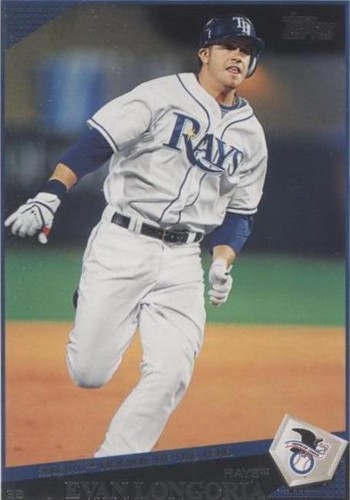 2009 Topps Gold Border #134 Evan Longoria /2009 Tampa Bay Devil
