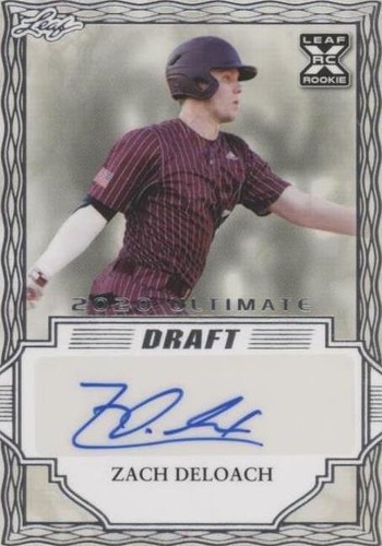 2020 Leaf Ultimate Draft - Zach DeLoach #BA-ZDL