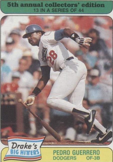 Topps Drake's Big Hitters/Super Pitchers 1985 - Pedro Guerrero #13