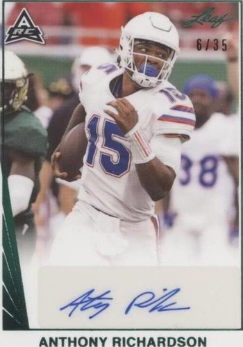 2021 Leaf Memories Anthony Richardson #BA-AR1