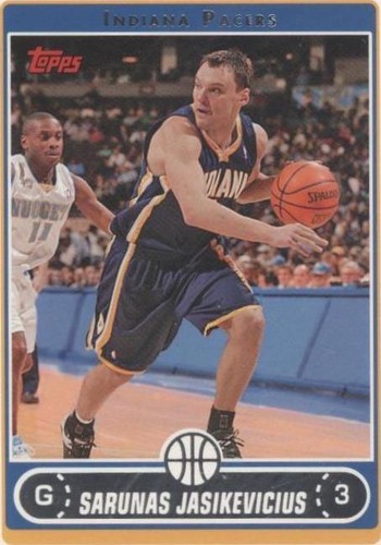 2006-07 Topps - Sarunas Jasikevicius #80