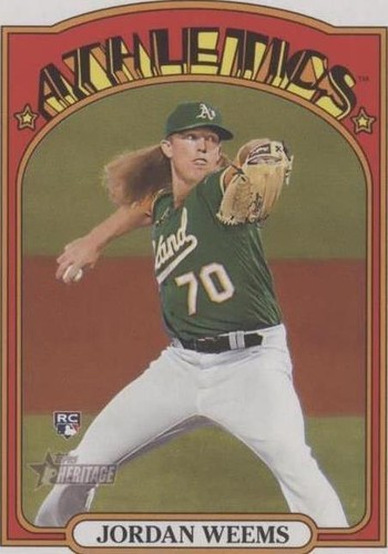 2021 Topps Heritage High Number - Jordan Weems #531