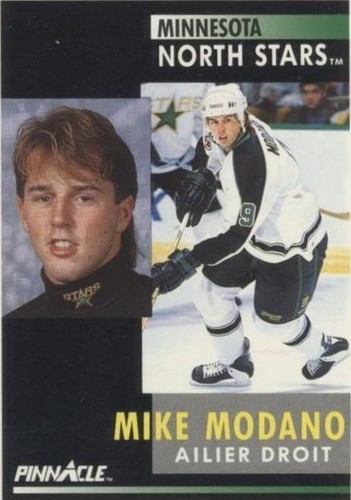 1991-92 Pinnacle French - Mike Modano #5