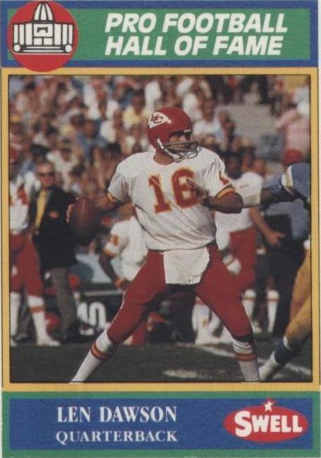 1990 Swell Pro Football Hall of Fame Len Dawson #135