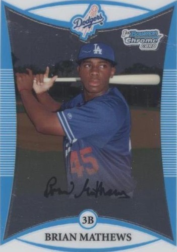 2008 Bowman Chrome - Brian Mathews #BCP94