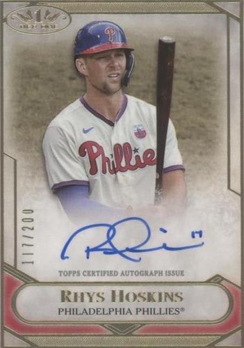 2021 Topps Tier One - Rhys Hoskins #T1TA-RH