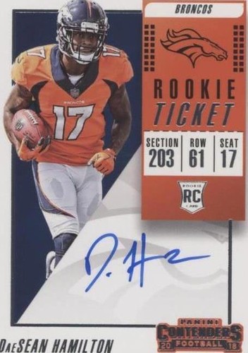 2018 Panini Contenders DaeSean Hamilton #132