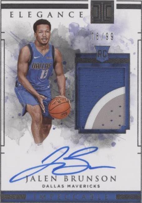 2018-19 Panini Impeccable - Jalen Brunson #143