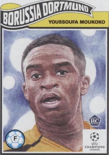 2024 YOUSSOUFA MOUKOKO AUTO TOPPS UEFA CHAMPIONS LEAGUE