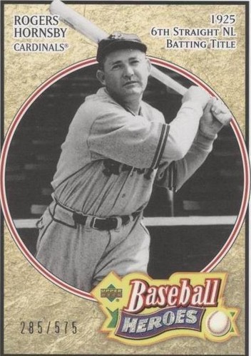 2005 Upper Deck Baseball Heroes - Rogers Hornsby #173