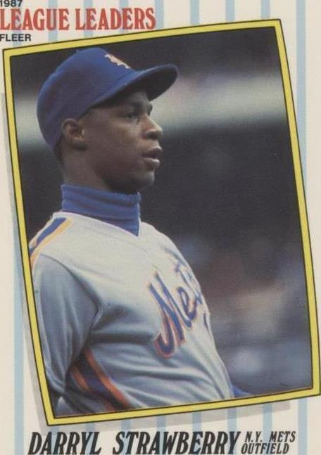 1987 年 Fleer 大联盟领袖 - Darryl Strawberry #41