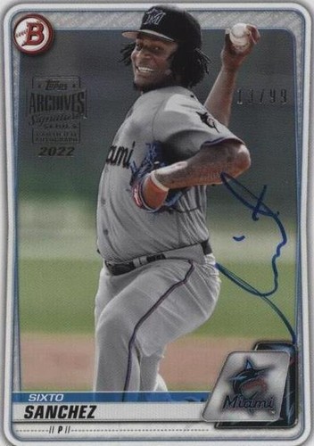 2022 Topps Archives Signature Series - Sixto Sanchez #20B-BP-79