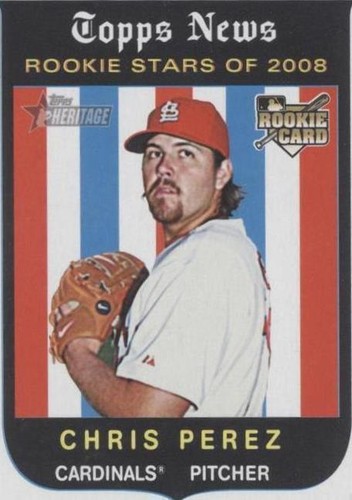 2008 Topps Heritage High Number - Chris Perez #715