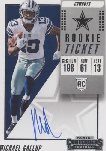 2018 Panini Contenders Michael Gallup #126