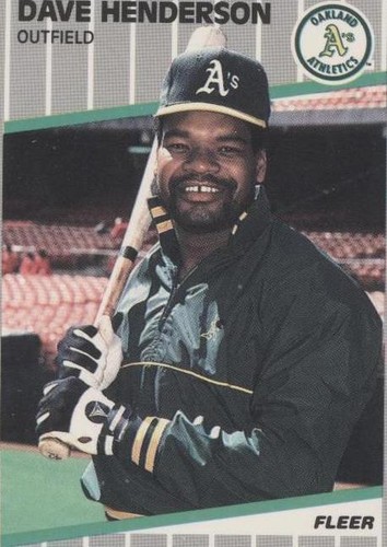 1989 Fleer - Dave Henderson #10