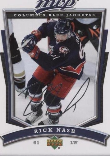 07 08 Upper Deck Victory RICK NASH Hockey card #130 Columbus