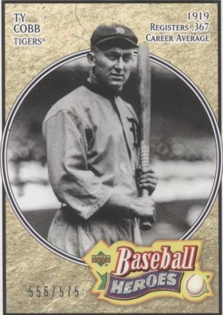 Héroes de béisbol Upper Deck 2005 - Ty Cobb #197