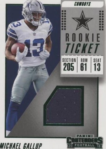 2018 Panini Contenders Michael Gallup #RTS-26