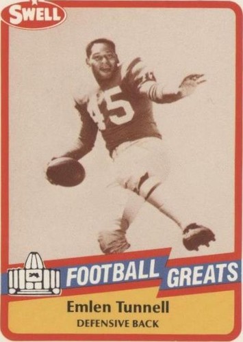 1989 Swell Football Greats Emlen Tunnell #64