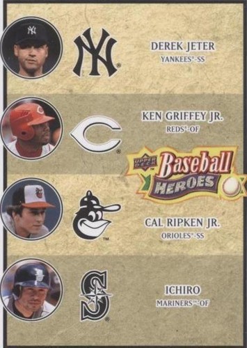 2008 Upper Deck Baseball Heroes - Cal Ripken Derek Jeter Ichiro Suzuki #196