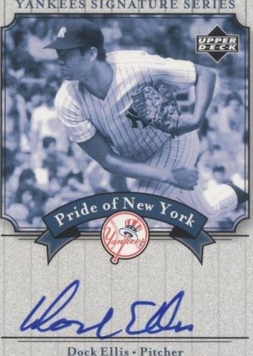 2003 Upper Deck Yankees Signature Series - Dock Ellis #PN-EL