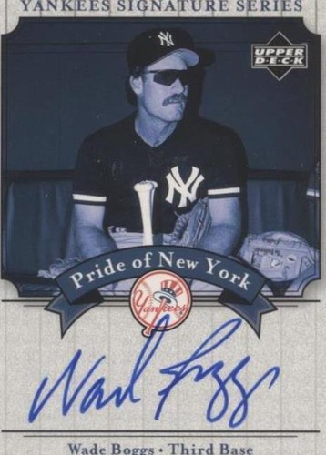 2003 Upper Deck Yankees Signature Series - Wade Boggs #PN-WB