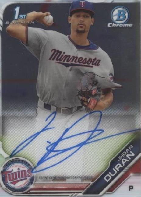 2019 Bowman Chrome - Jhoan Duran #CPA-JDU