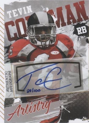 2015 Sage Hit Tevin Coleman #AA-3