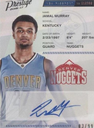 2016-17 Panini Prestige - Jamal Murray #13