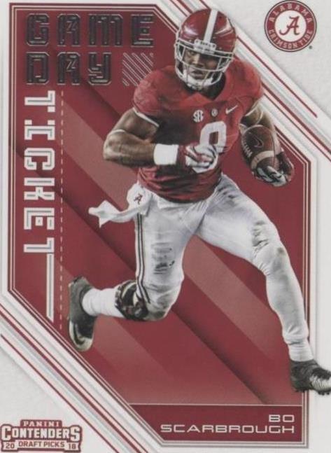 2018 Panini Contenders Draft Picks Bo Scarbrough #19