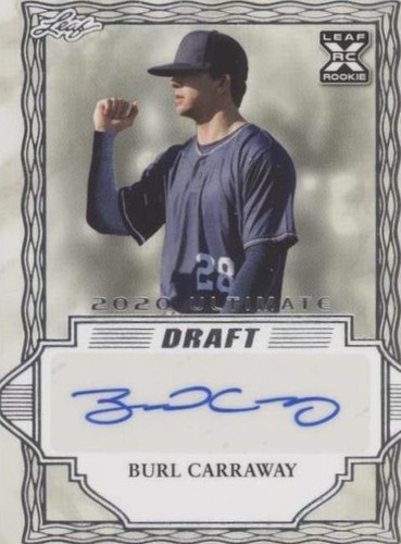 2020 Leaf Ultimate Draft - Burl Carraway #BA-BC1