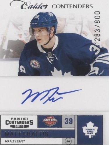 2011-12 Panini Playoff Contenders - Matt Frattin #252