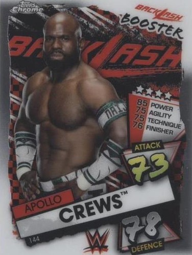 2021 Topps Chrome WWE Slam Attax - Apollo Crews #144