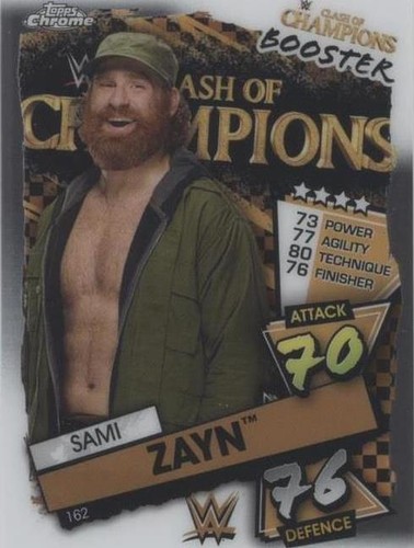 2021 Topps Chrome WWE Slam Attax - Sami Zayn #162