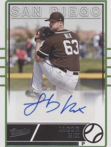 2020 Panini Chronicles - Jacob Nix #CA-JN