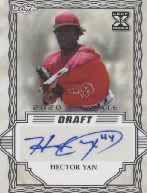 2020 Leaf Ultimate Draft - Hector Yan #BA-HY1