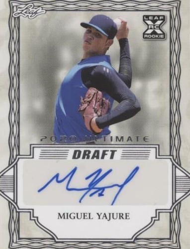 2020 Leaf Ultimate Draft - Miguel Yajure #BA-MY1