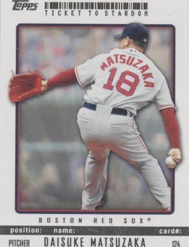 2009 Topps Ticket To Stardom - Daisuke Matsuzaka #124