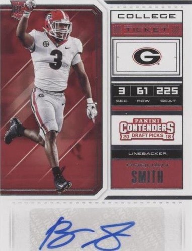 2018 Panini Contenders Draft Picks Roquan Smith #177