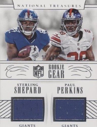 2016 Panini National Treasures Paul Perkins Sterling Shepard #2