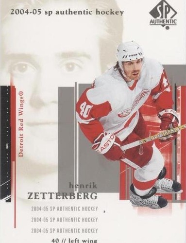 2004-05 SP Authentic - Henrik Zetterberg #35