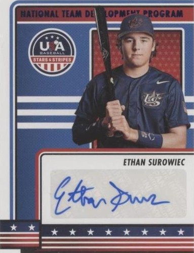 2023 Panini USA Baseball Stars & Stripes - Ethan Surowiec #NTDP-ES