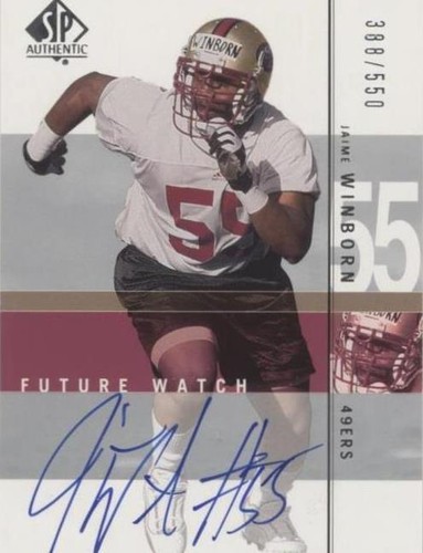 2001 SP Authentic Jamie Winborn #150