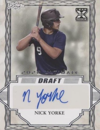 2020 Leaf Ultimate Draft - Nick Yorke #BA-NY1