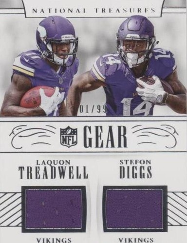 2016 Panini National Treasures Laquon Treadwell Stefon Diggs #15